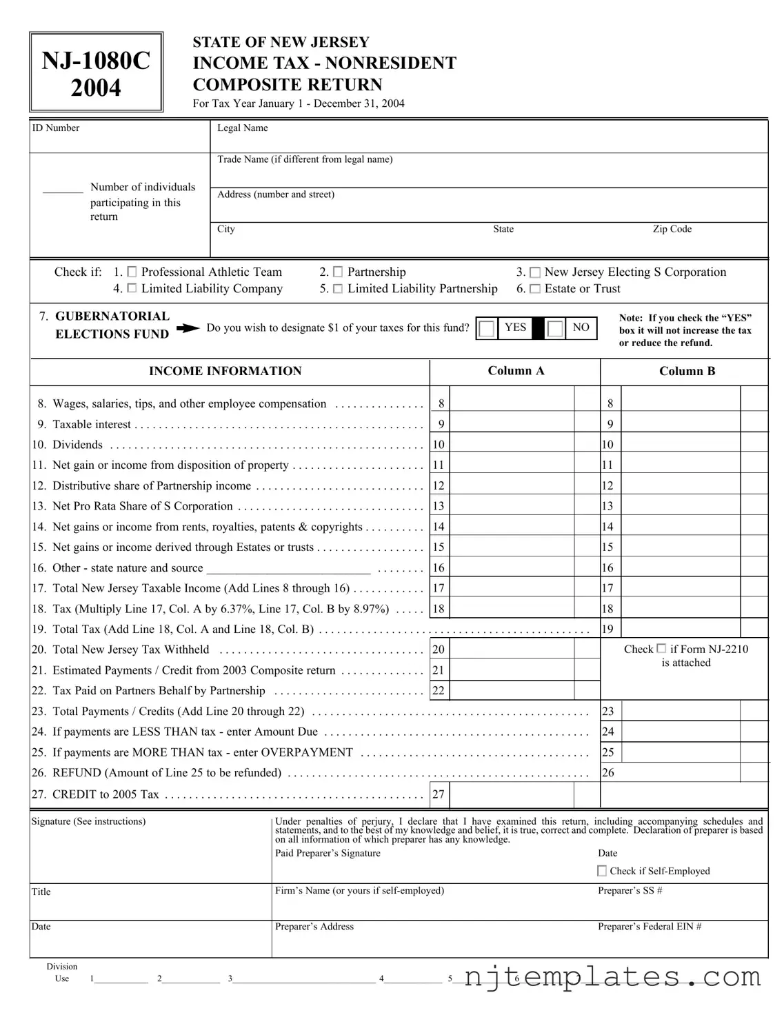 Get Nj 1080C Form