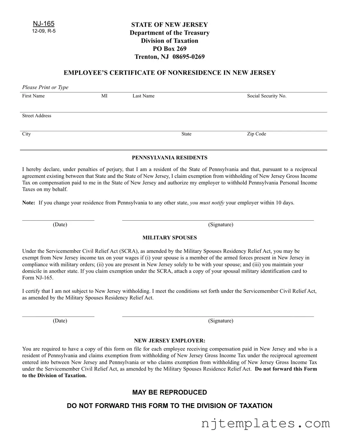 Get Nj 165 Form