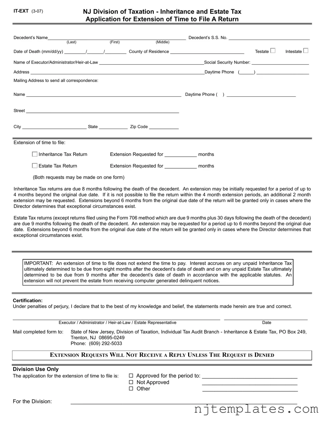 Get Nj Estate Form