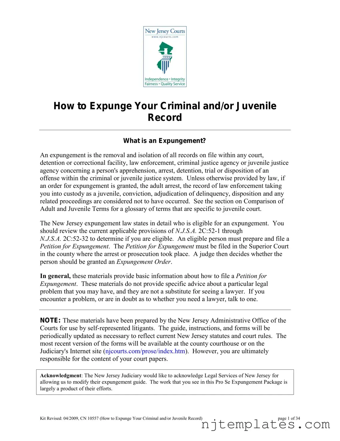 Get Nj Expunge Form