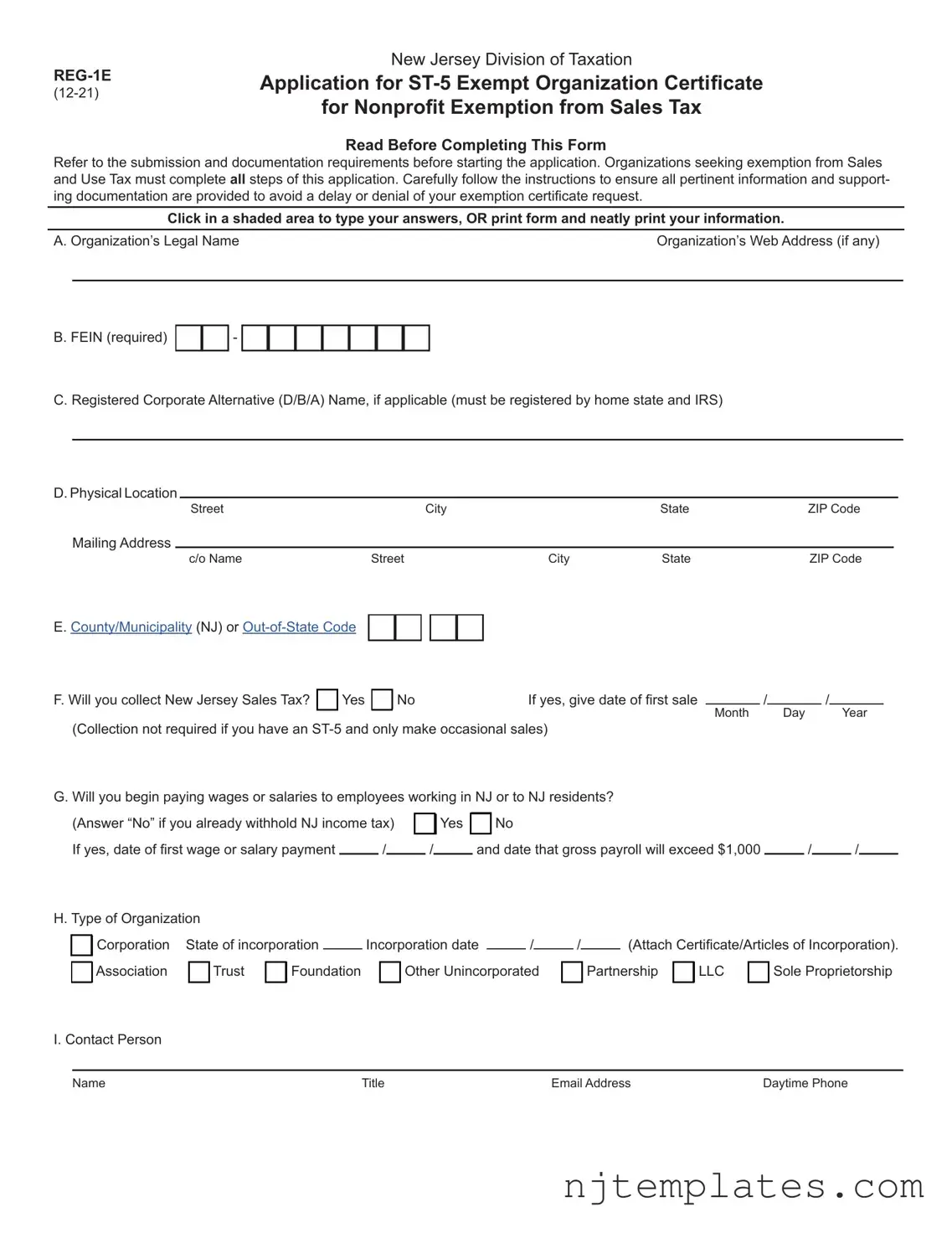 Get Nj St 5 Form