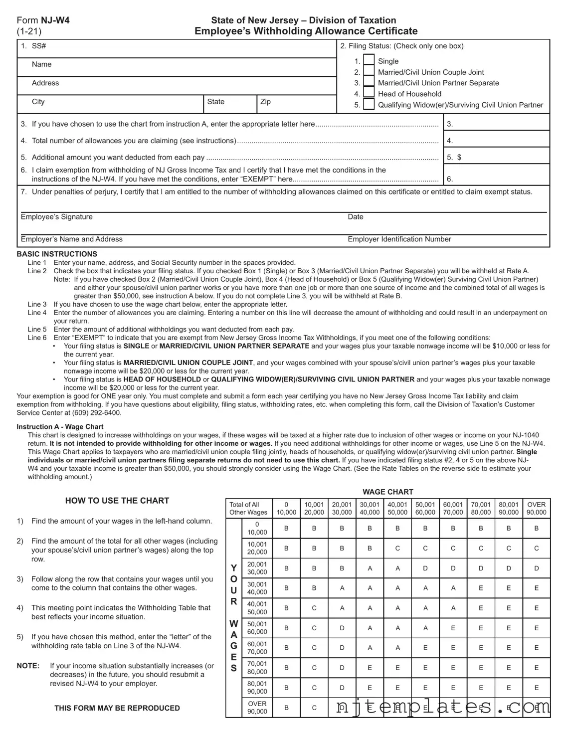 Get Nj W4 Form