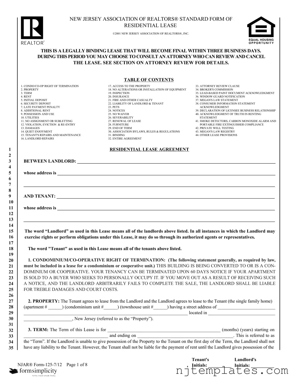 Get Njar 125 7 12 Form