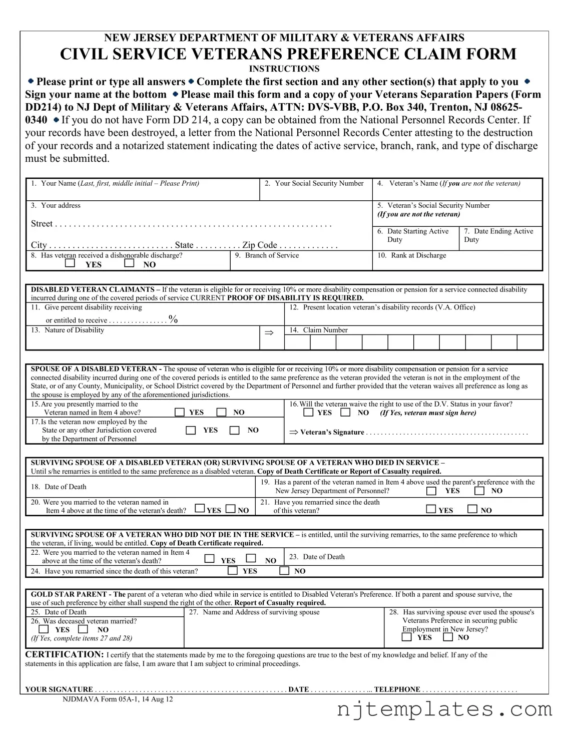 Get Njdmava 05A 1 Form