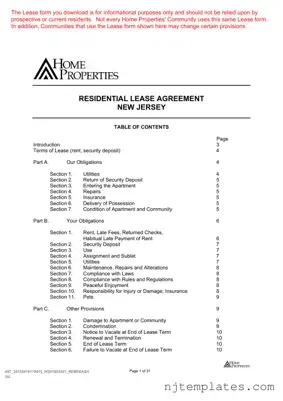 Get Nj Residential Form