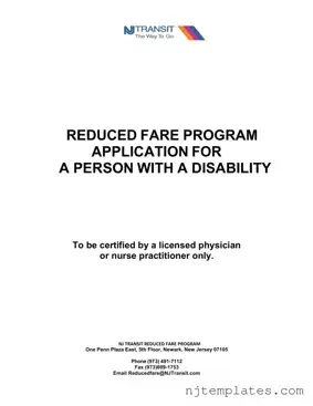 Get Nj Transit Discounts For Disabled Form