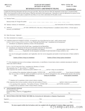 Get Reg C Ea New Jersey Form