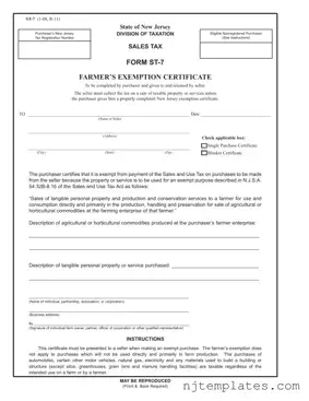 Get St 7 New Jersey Form